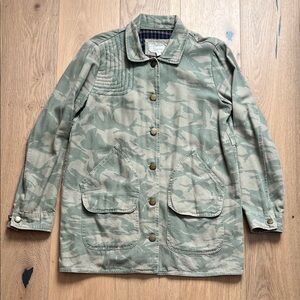 Current/Elliot Green Camouflage Utility Fox Hunt Jacket Size 1